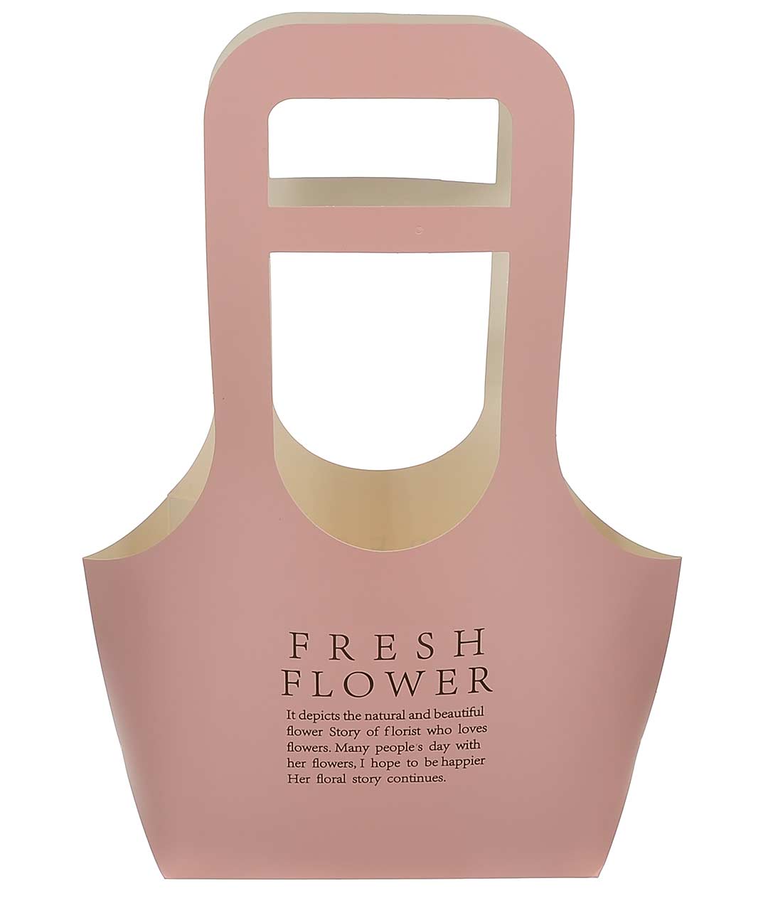 Изображение Сумка для цветов Fresh Flower розовая большая