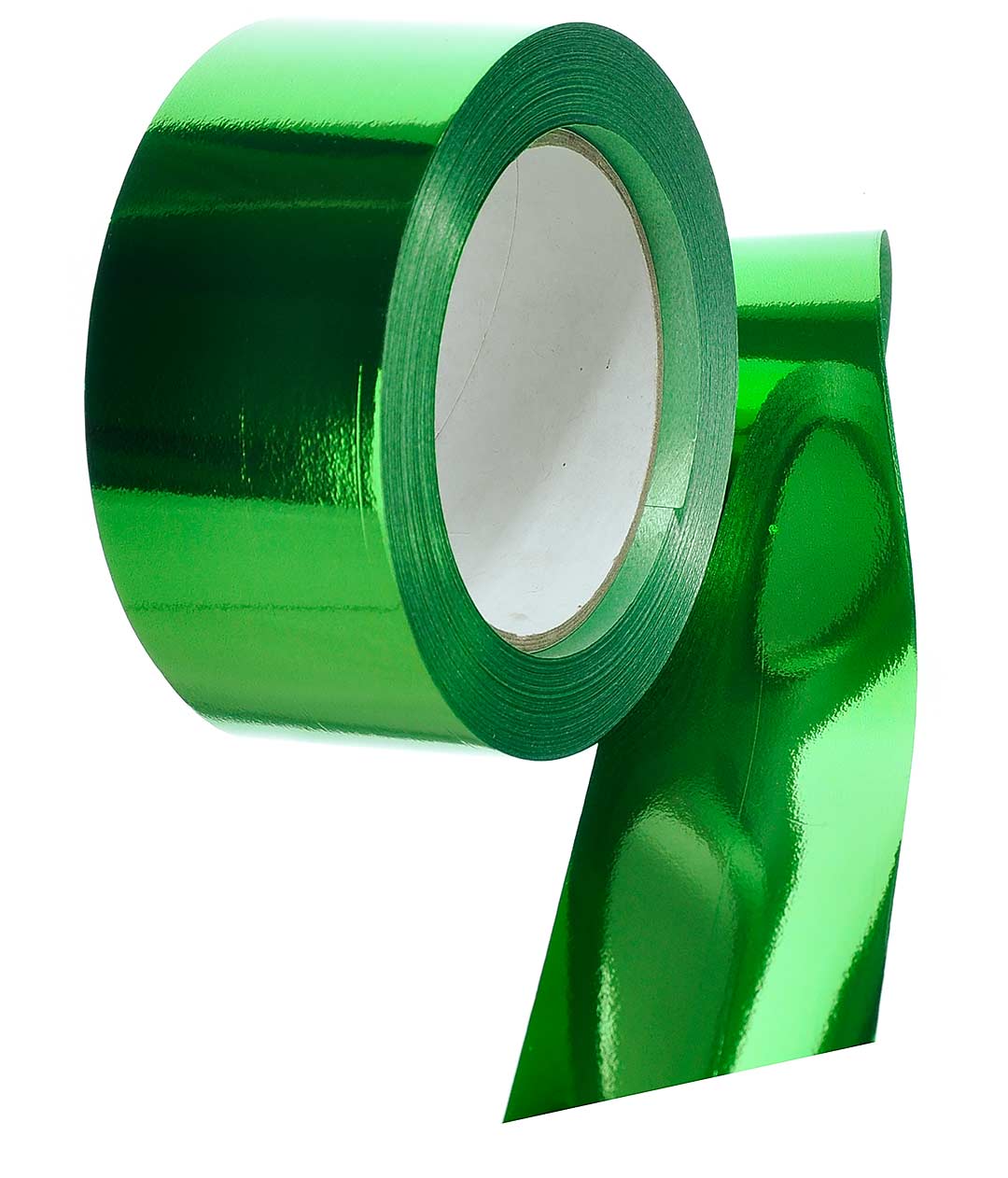 Изображение Стрічка поліпропіленова зелена Shax метал 50 мм