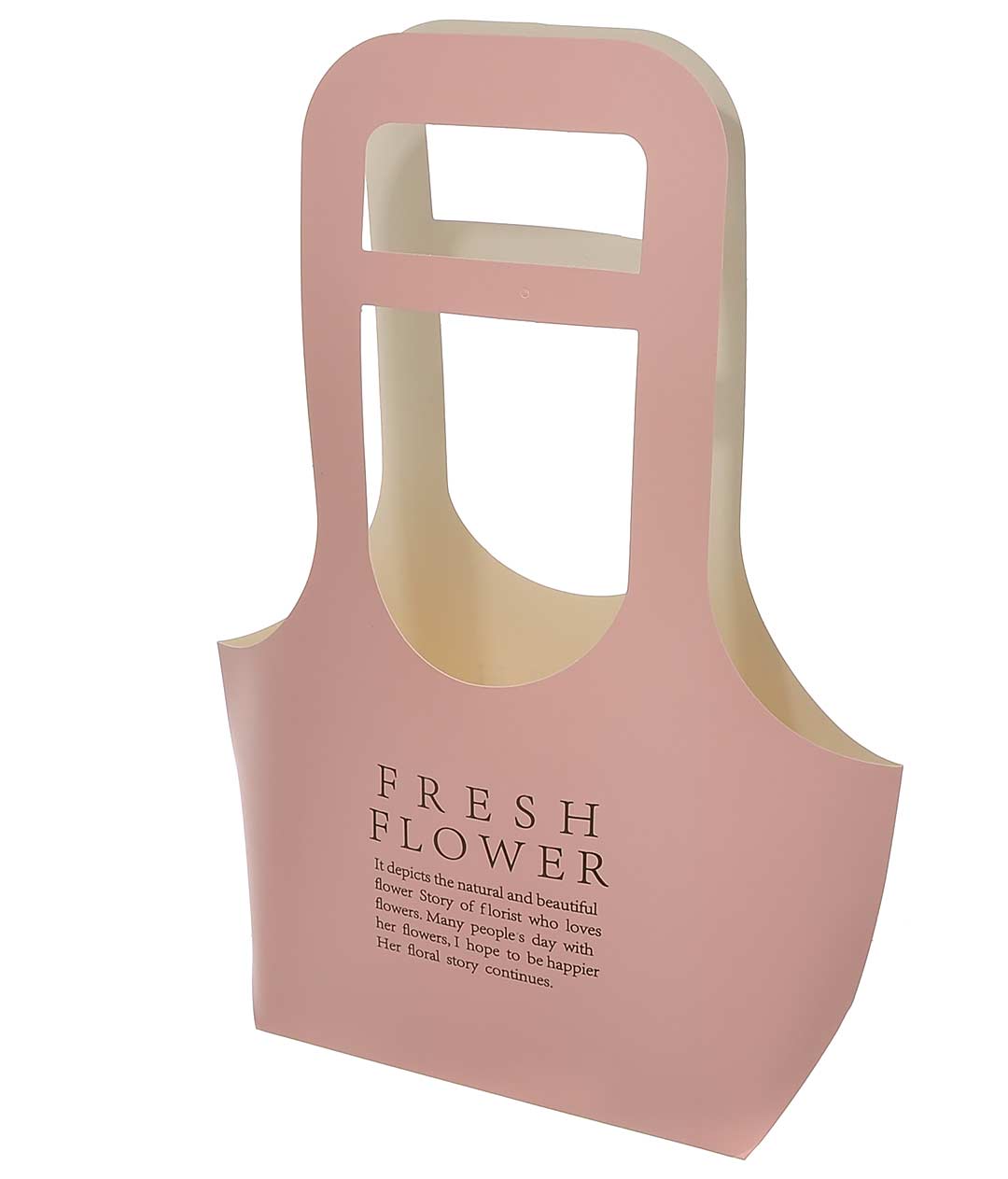 Изображение Сумка для цветов Fresh Flower розовая большая