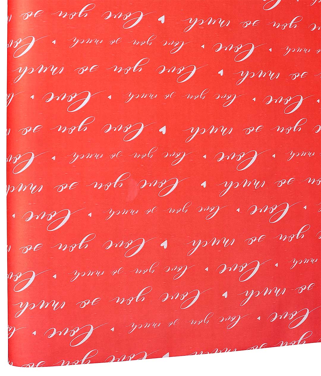 Изображение Бумага для цветов красная Love you надписи