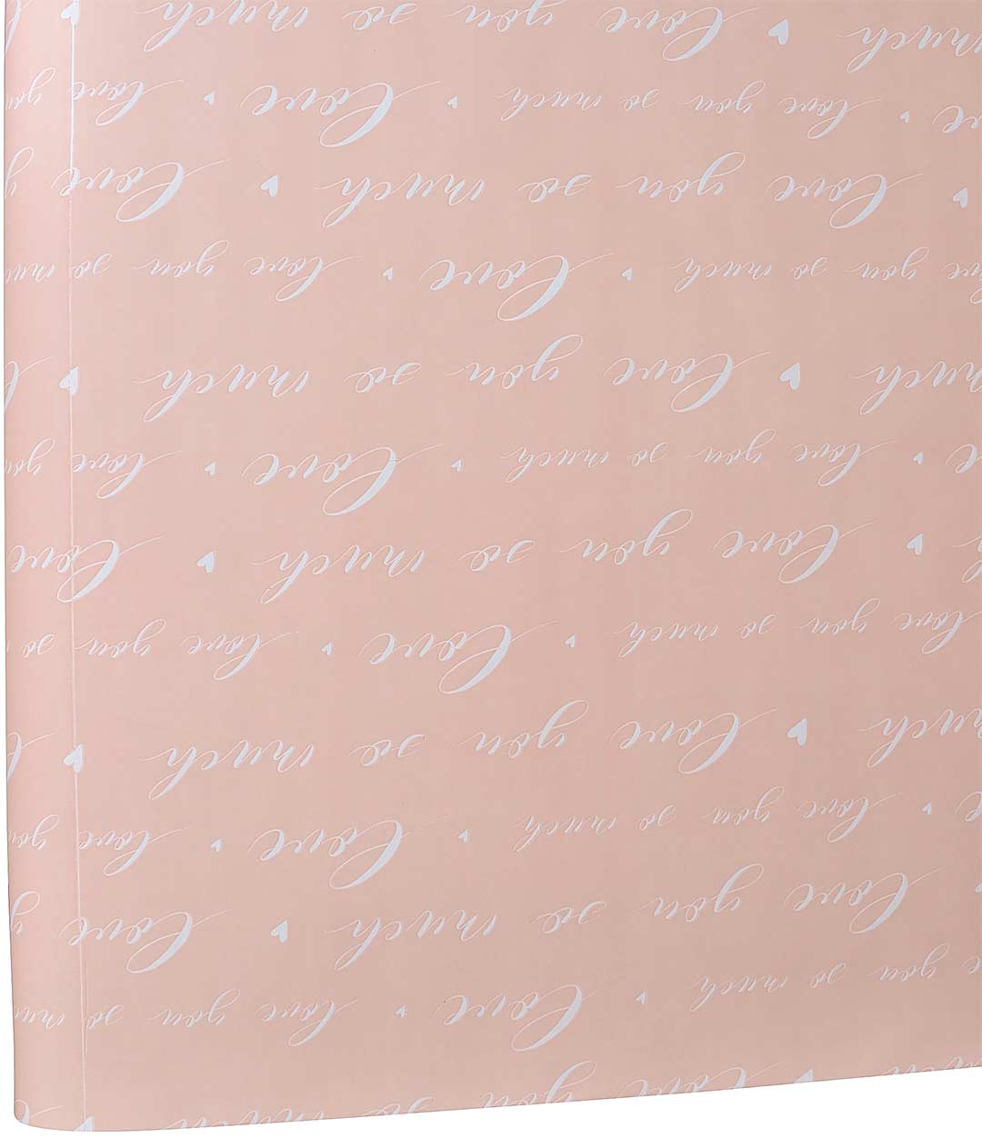 Изображение Бумага для цветов пудровая «Love you» надписи