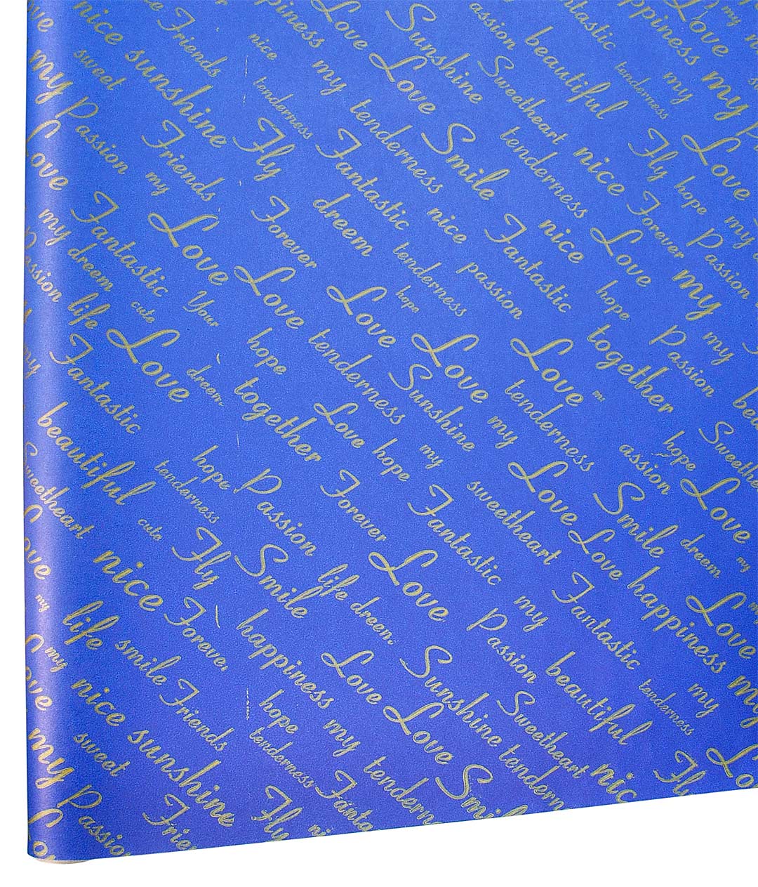 Изображение Бумага для цветов Multicolor Love Fantastic темно-синяя с золотом 