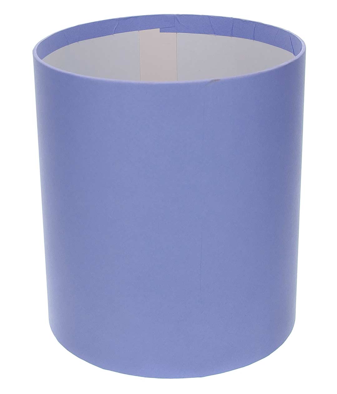 Изображение Коробка для цветов круглая сиреневая из бумаги 180/200 без крышки