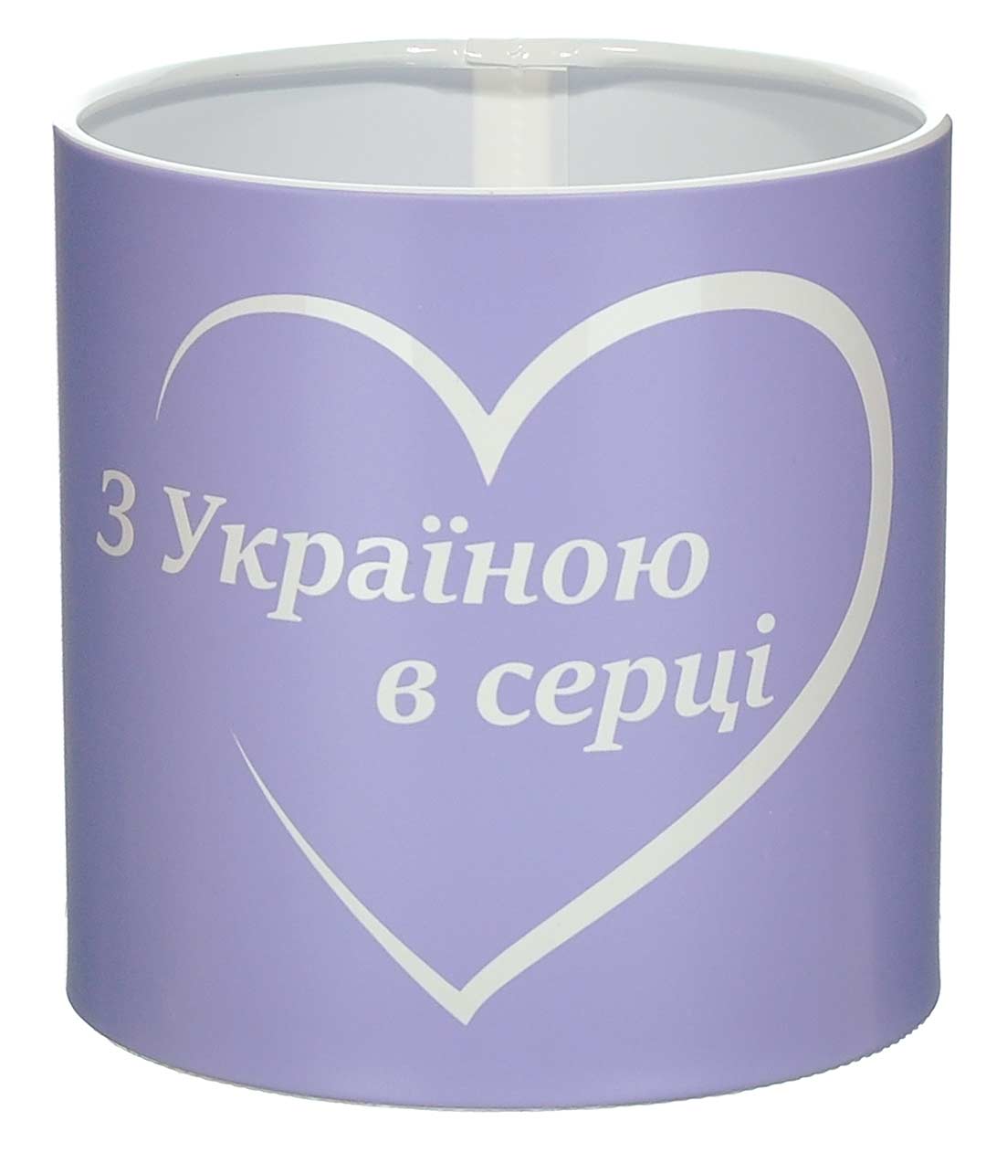 Изображение Коробка для цветов пластиковая З Україною в серці сирень 100/100