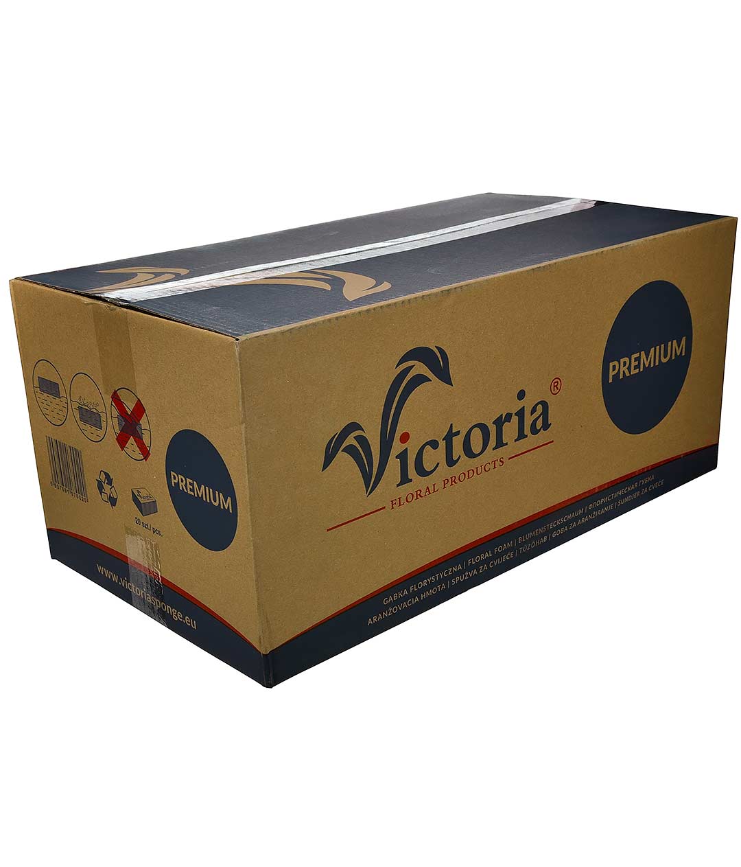 Изображение Флористическая пена Viсtoria Premium кирпич коробка 20 шт