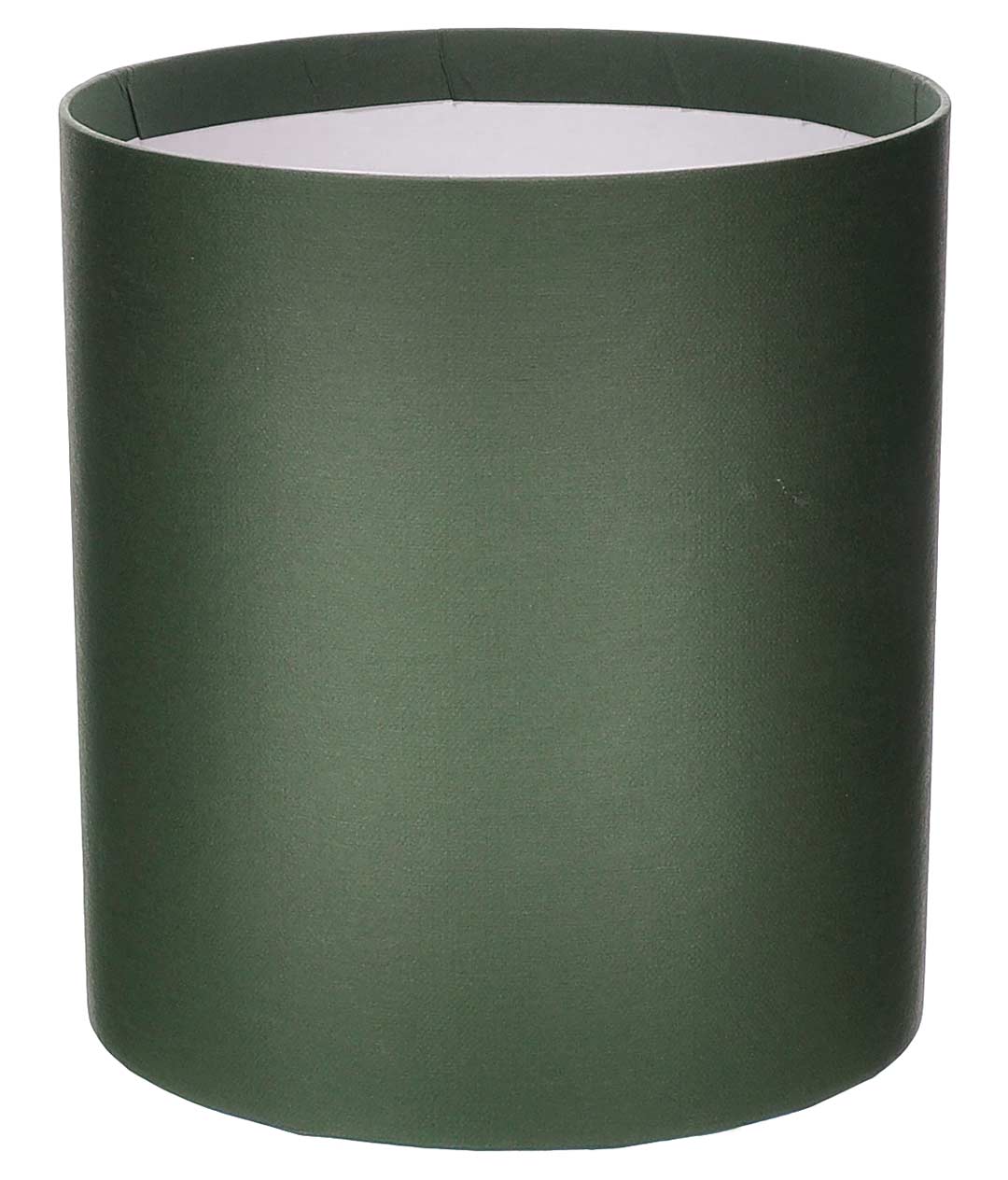 Изображение Коробка круглая для цветов темно-зеленый из бумаги 180/200 без крышки