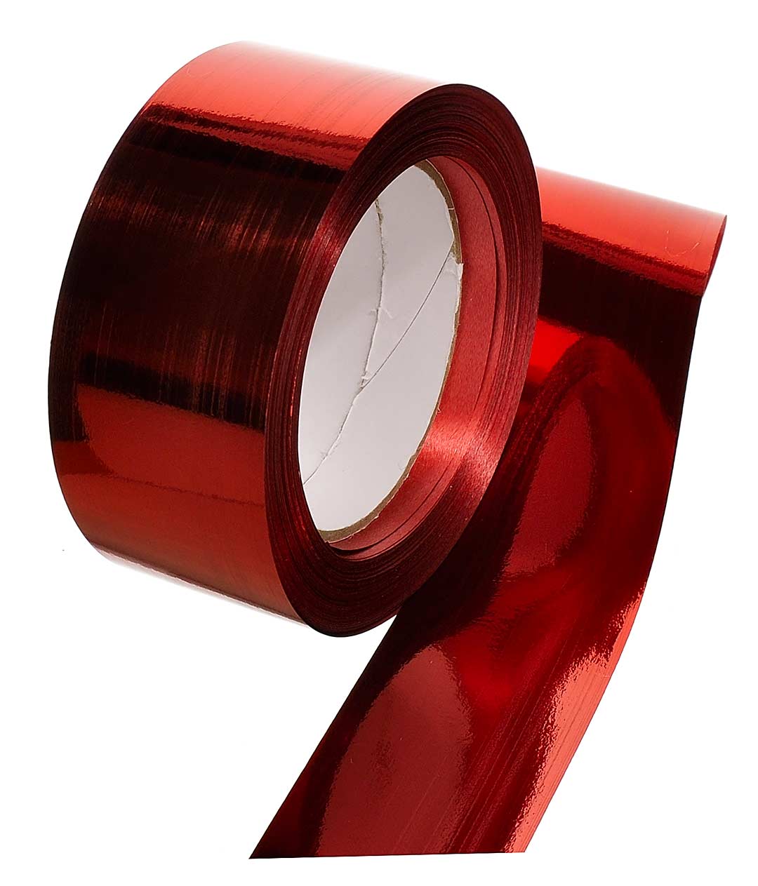 Изображение Стрічка поліпропіленова червона Shax метал 50 мм