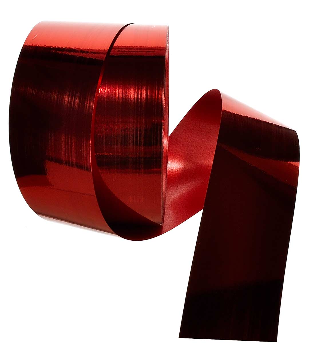 Изображение Лента полипропиленовая красная Shax метал 50 мм