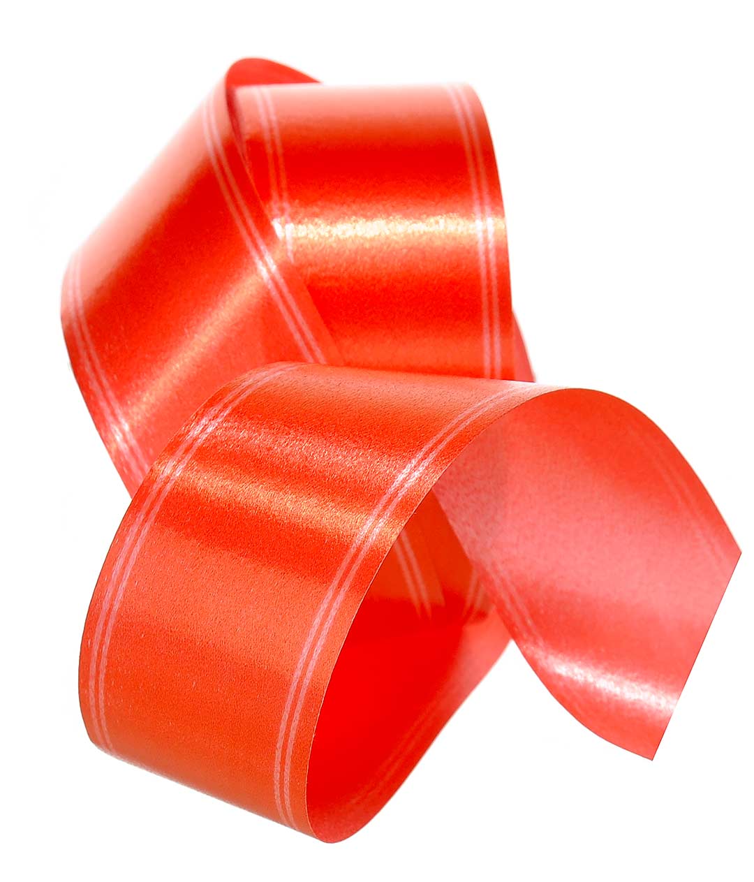 Изображение Лента полипропиленовая красная полоса Shax 50мм