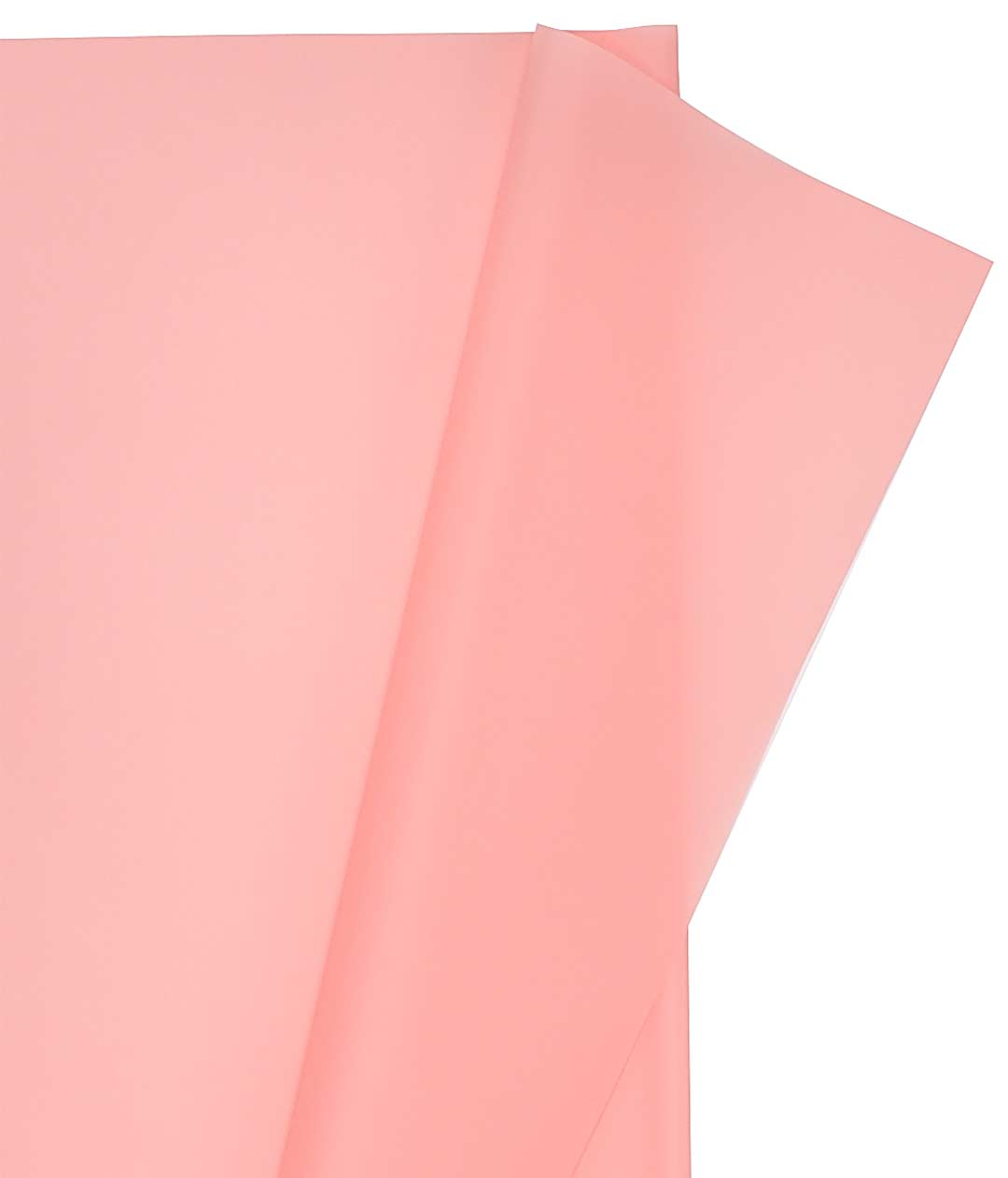 Изображение Однотонная матовая пленка для цветов пильно-розоваяв листах 20 шт.