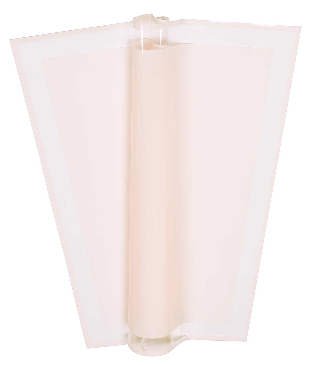 Изображение Плёнка в листах для цветов розовая «Рамка прозрачная» 20 шт.