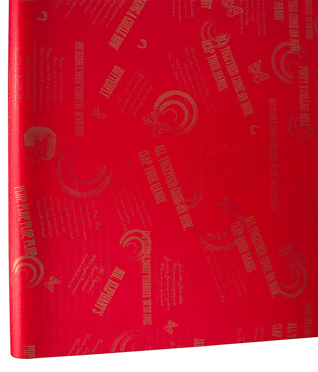 Изображение Бумага для упаковки цветов флизелиновая водостойкая Gracia красная