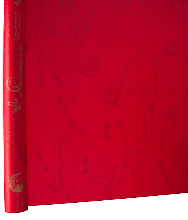 Изображение Бумага для упаковки цветов флизелиновая водостойкая Gracia красная
