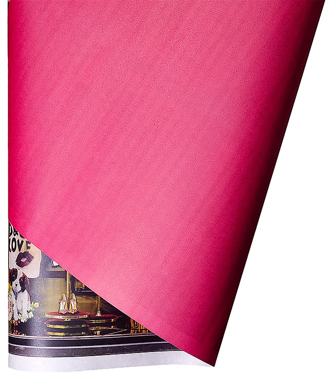 Изображение Бумага для упаковки цветов Prada Barcelona бордовая