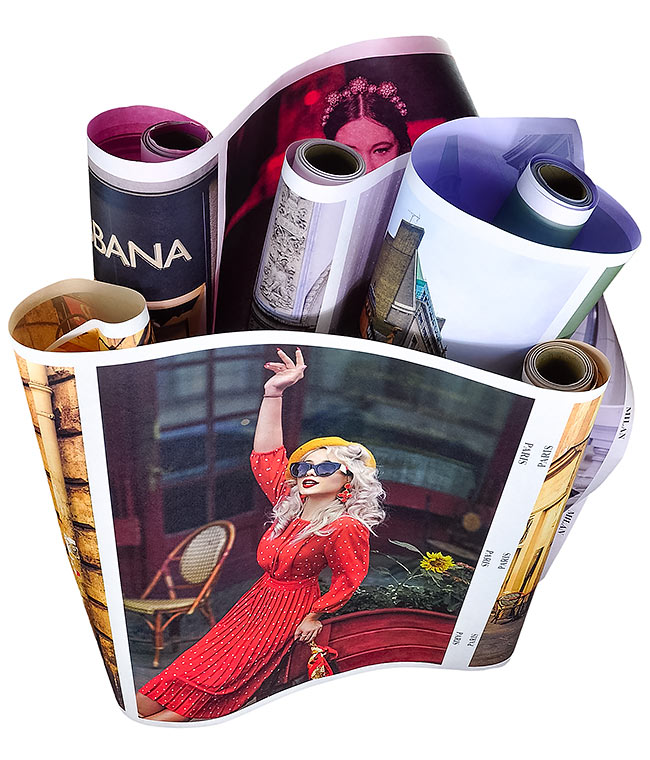 Изображение Бумага для упаковки цветов Prada Barcelona темно-розовая