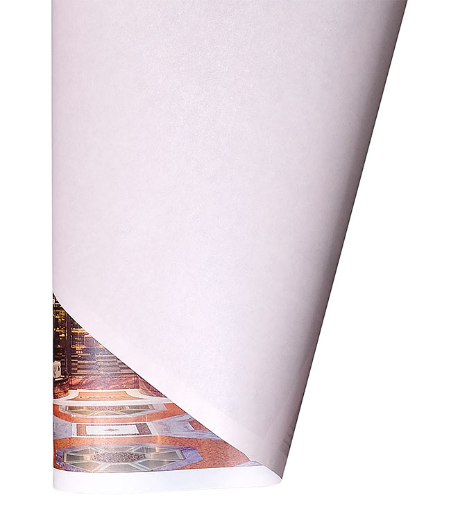 Изображение Бумага для упаковки цветов Prada Milan светло-розовый перламутр