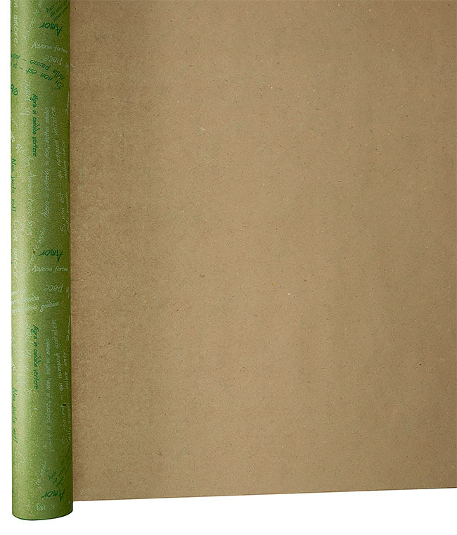 Изображение Бумага для цветов Шрифты зеленая DEKO