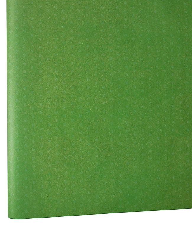 Изображение Папір для квітів Горох зелений горох білий DEKO