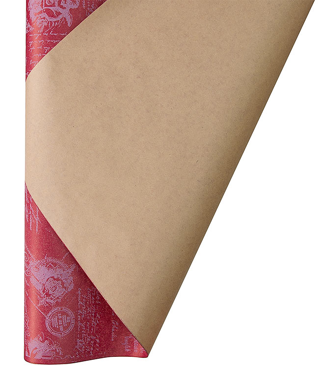 Изображение Бумага для упаковки цветов и подарков Открытка малиновая DEKO