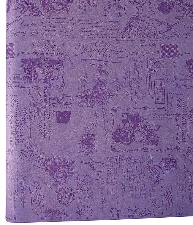 Изображение Бумага крафт Открытка фиолетовая DEKO