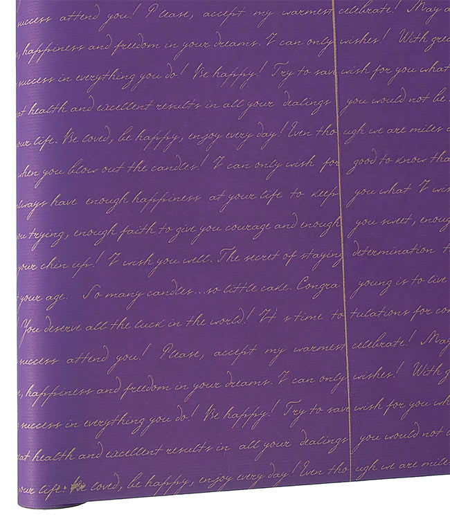 Изображение Бумага для цветов и подарков Multicolor Письмо фиолетовая