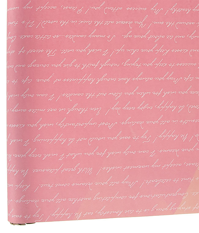 Изображение Бумага флористическая Multicolor Письмо розово-белая
