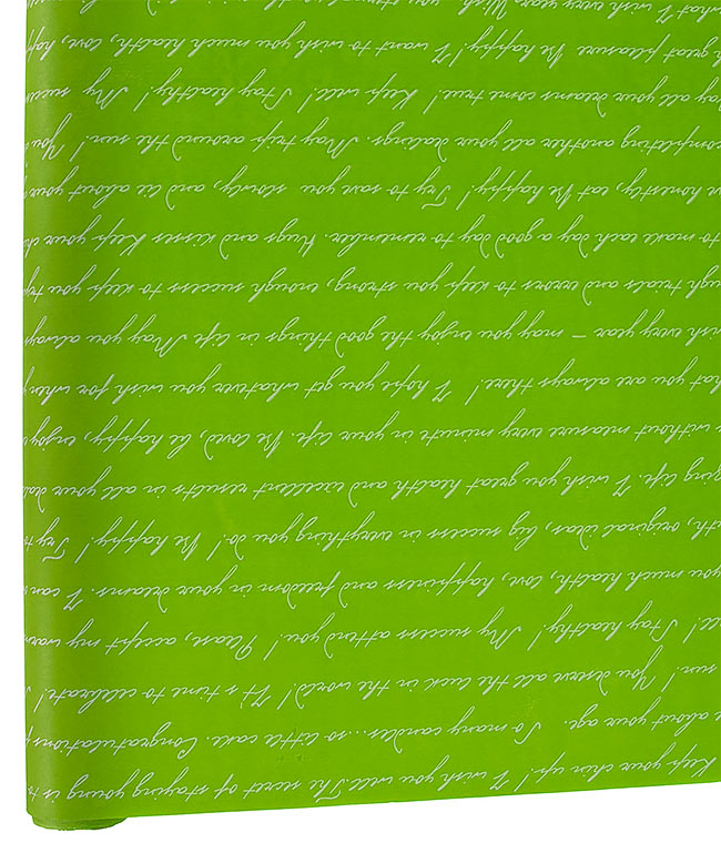 Изображение Бумага флористическая Multicolor Письмо салатово-белое