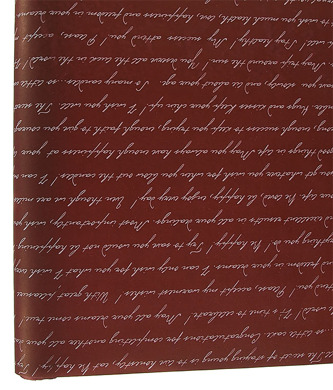 Изображение Бумага флористическая Multicolor Письмо шоколадно-белое