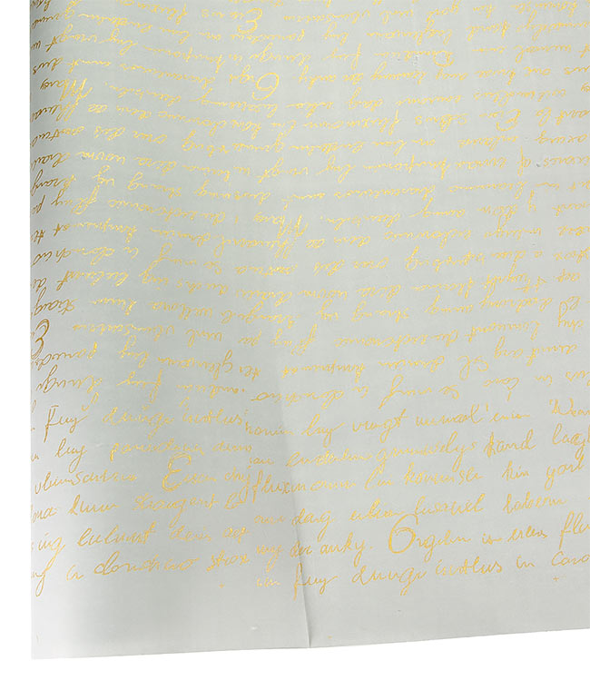 Изображение Бумага флористическая Multicolor французское письмо серо-золотистая