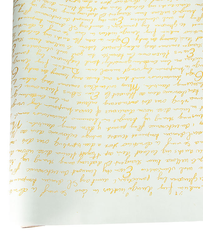 Изображение Бумага флористическая Multicolor французское письмо светло серая-золото