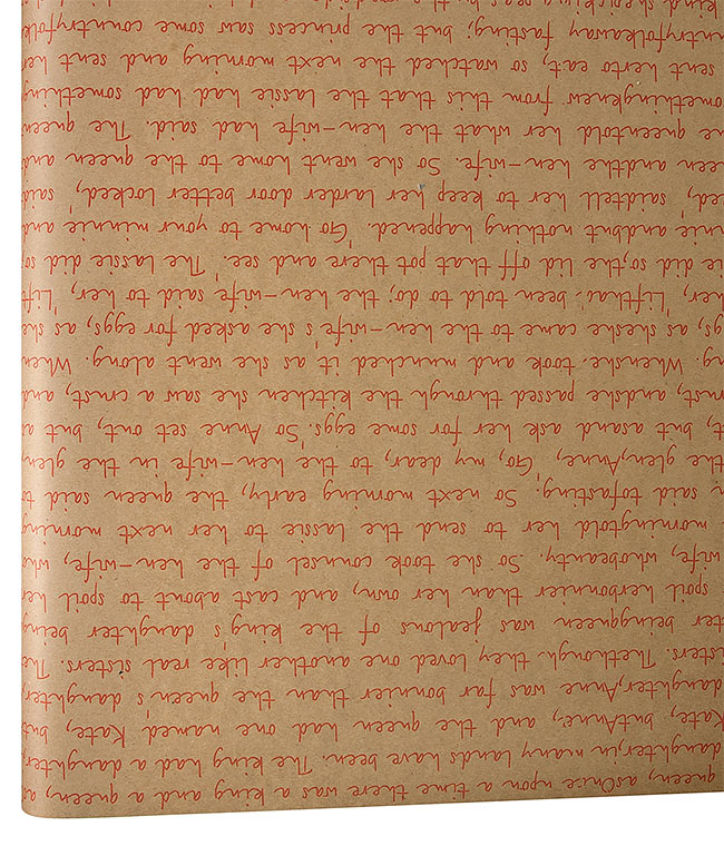 Изображение Бумага для цветов коричневая Письмо красное DEKO