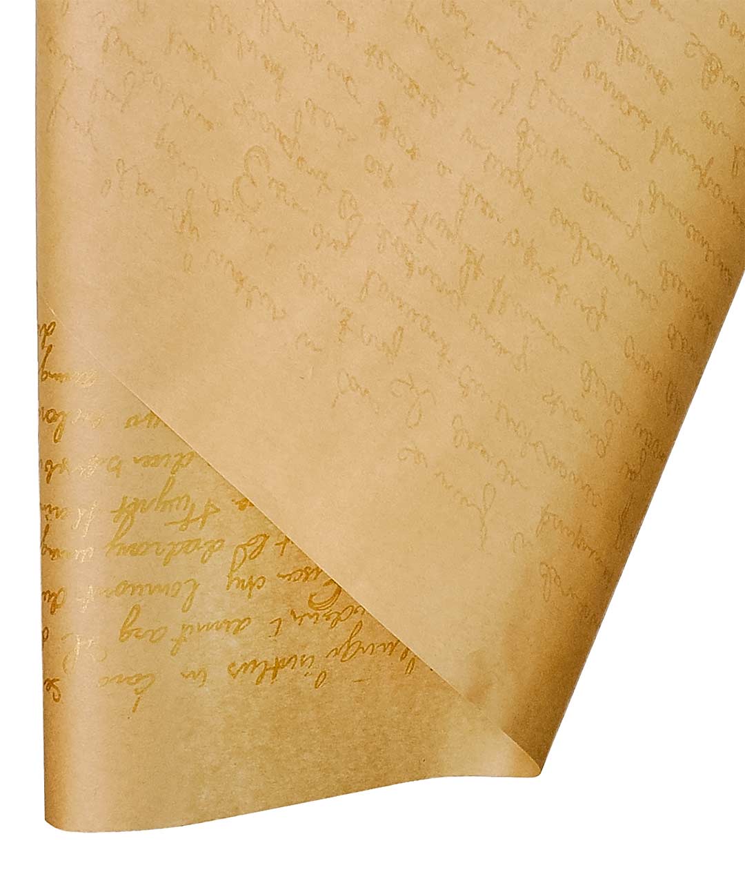 Изображение Бумага флористическая Письмо золото
