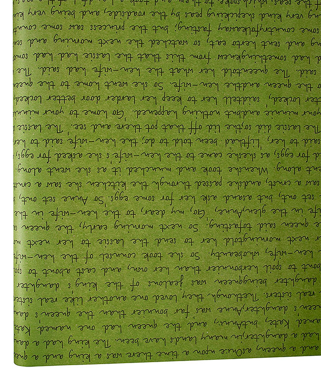 Изображение Бумага для цветов зеленая Письмо черное DEKO