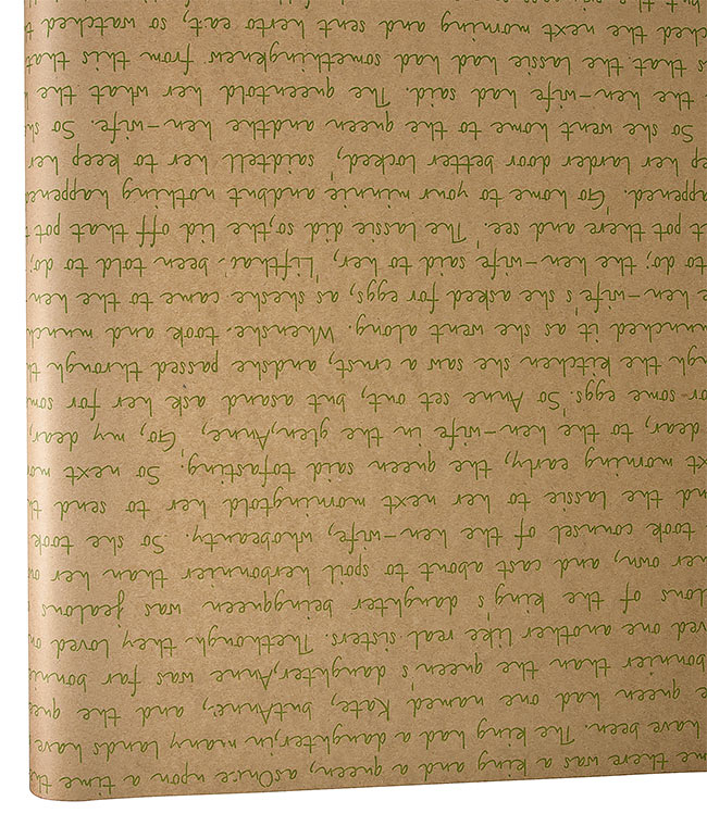 Изображение Бумага для цветов коричневая Письмо зеленое DEKO