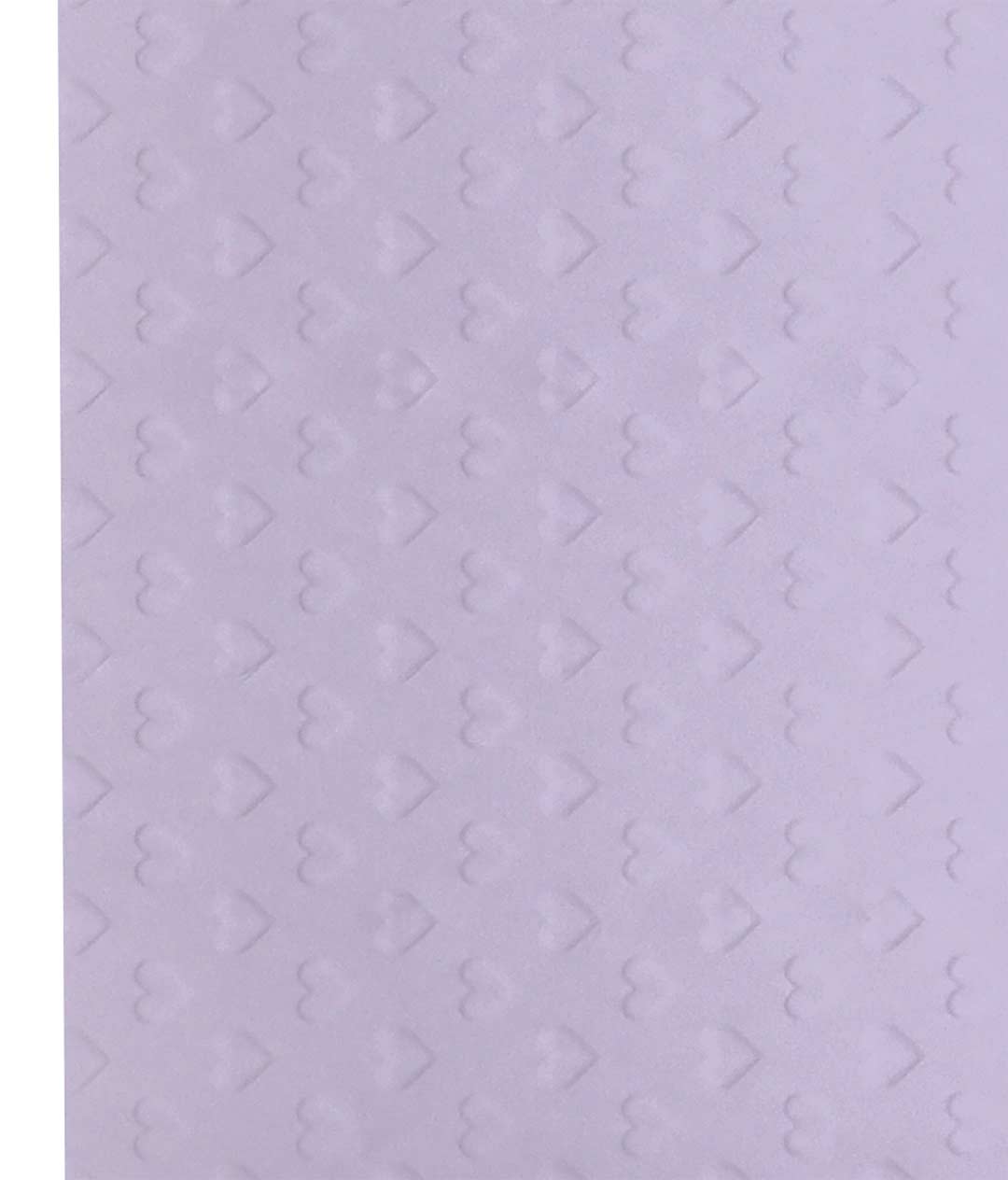Изображение Бумага для цветов с тиснением Сердца пурпурная в листах 