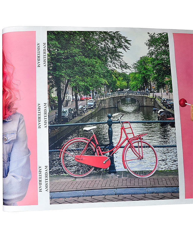 Изображение Папір для пакування квітів Prada Amsterdam рожевий