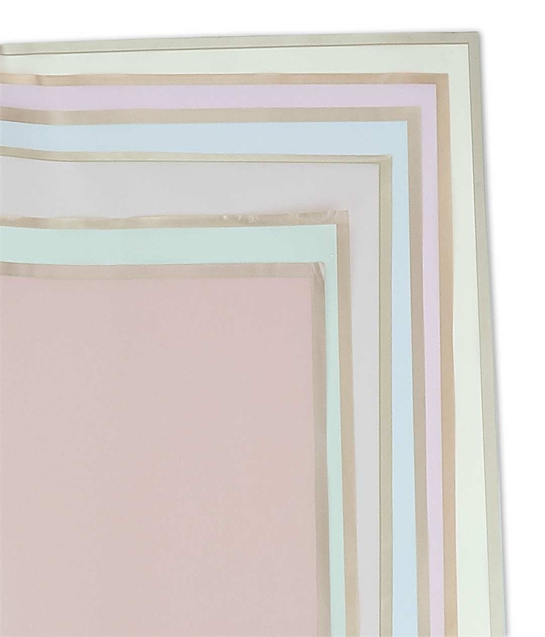 Изображение Пленка в листах для цветов темно-розовая «Кант Золото» 20 шт