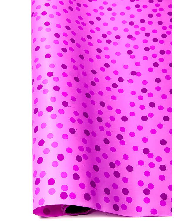 Изображение Бумага для цветов Multicolor Горох розовая