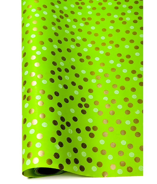 Изображение Бумага для цветов Multicolor Горох зелений