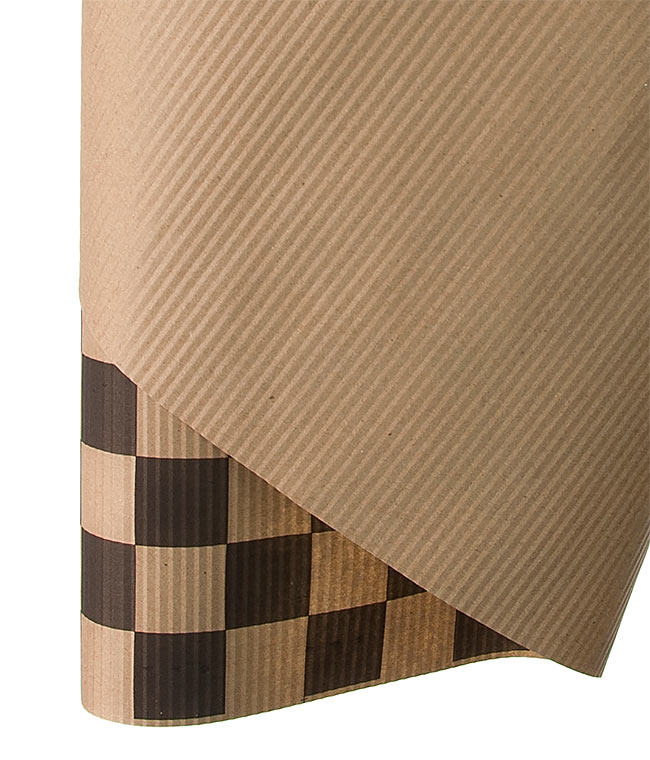 Изображение Бумага крафт для упаковки цветов и подарков черные квадраты