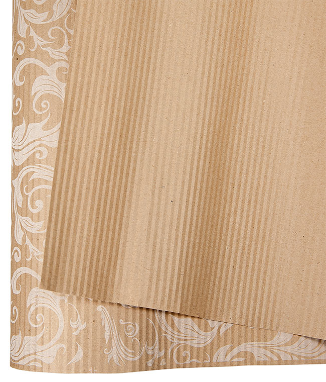 Изображение Бумага крафт коричневая с узором №2