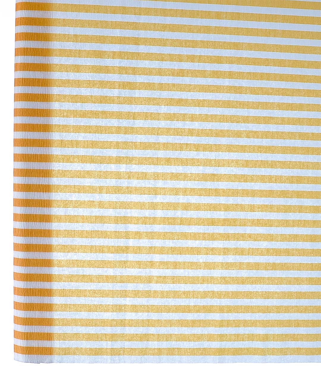Изображение Креп бумага белая+оранжевая полоса