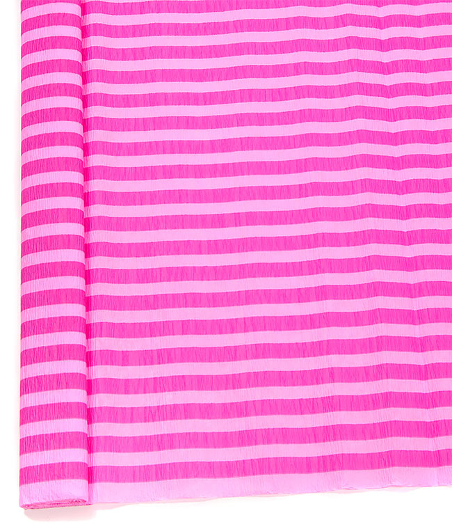 Изображение Креп бумага с рисунком, полоса розовая-бордовая