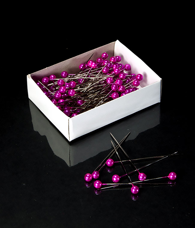 Изображение Шпильки флористичні темно-рожеві 5.5 * 50