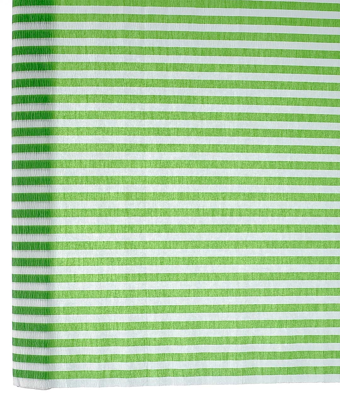 Изображение Креп папір білий з зеленою смугою