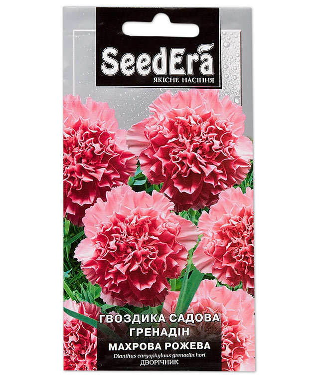 Изображение Семена цветов Гвоздика Гренадин махровая Розовая 