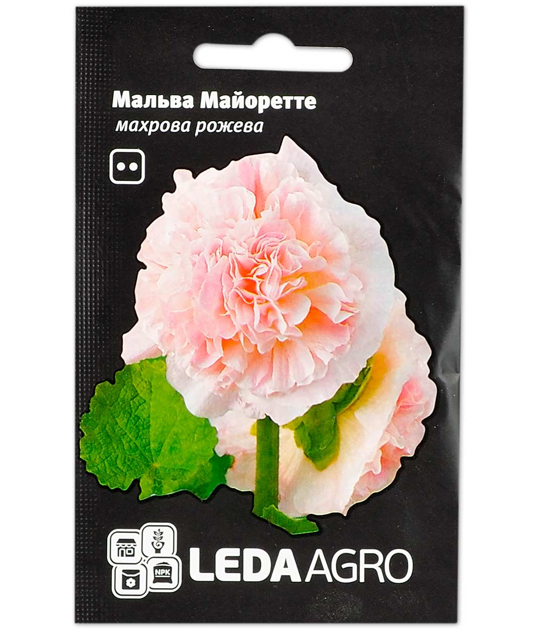 Изображение Семена цветов Мальва Майоретте розовая