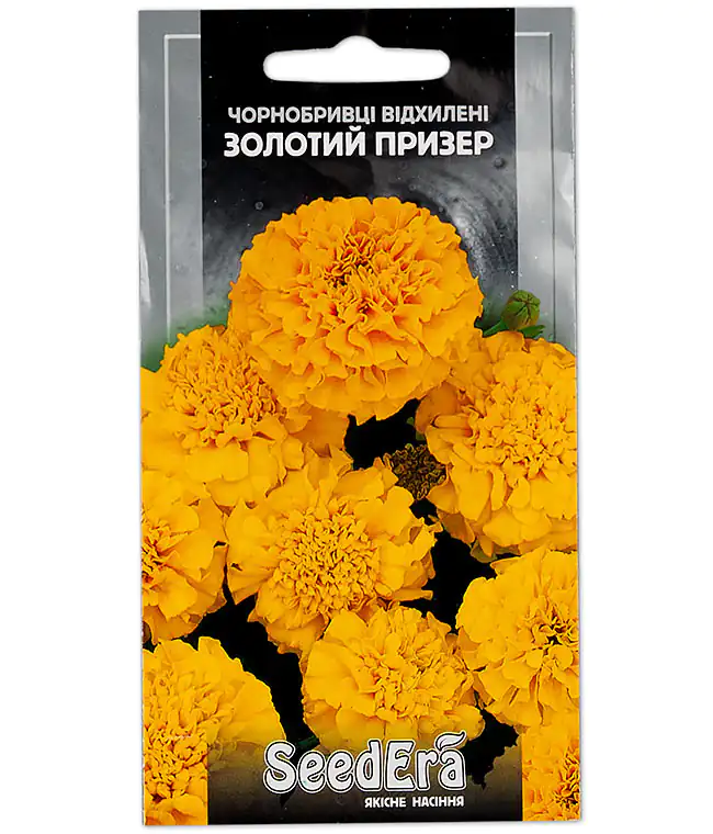 Семена цветов Бархатцы Золотой Призёр