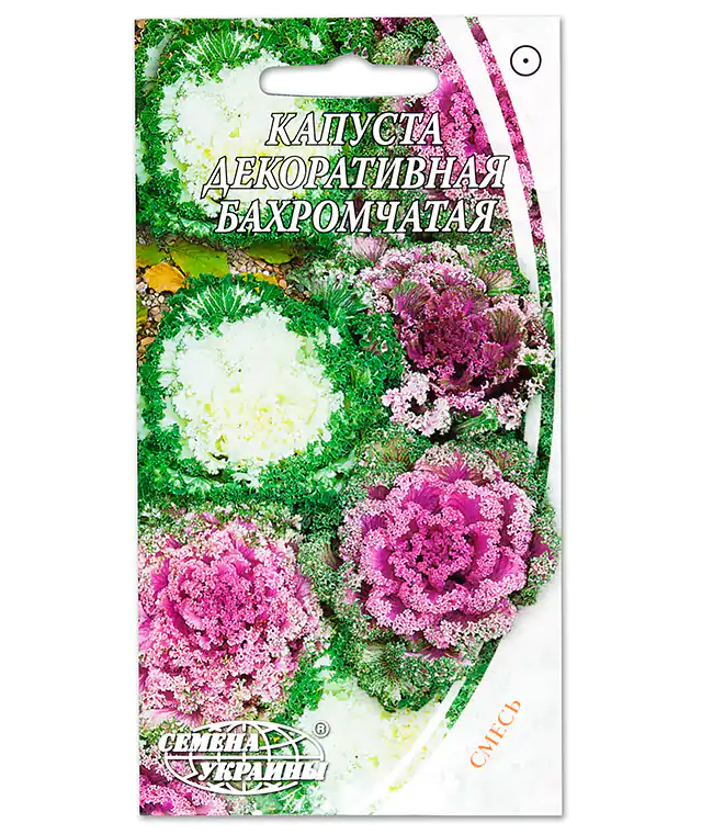 Семена цветов Капуста декоративная бахромчатая смесь