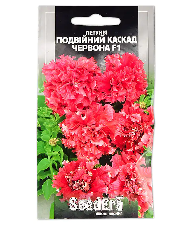 Семена цветов Петуния Двойной каскад красная F1